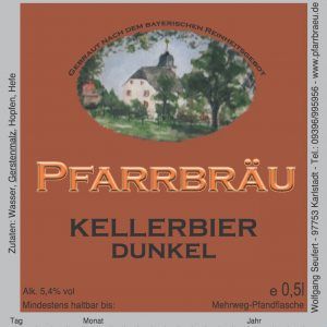 Pfarrbraeu Kellerbier dunkel