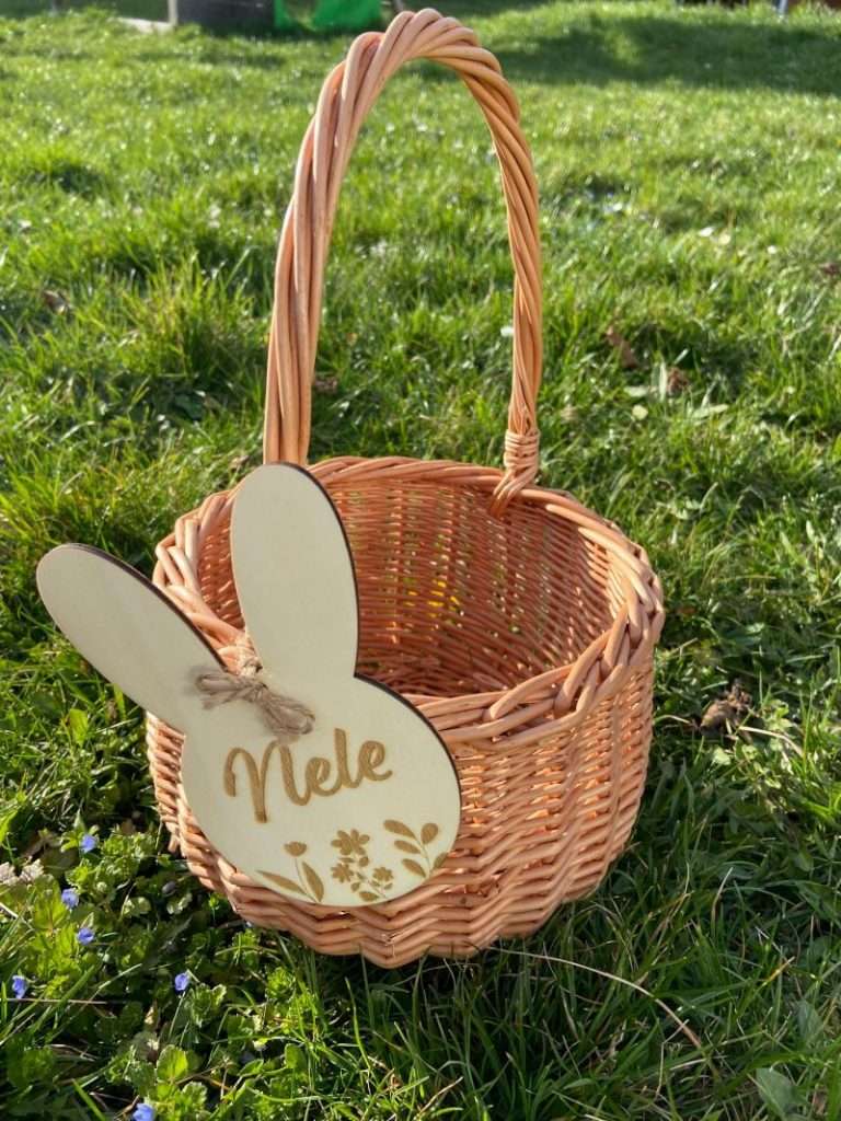 Franken Körble - Holzanhänger - Ostern mit Namen