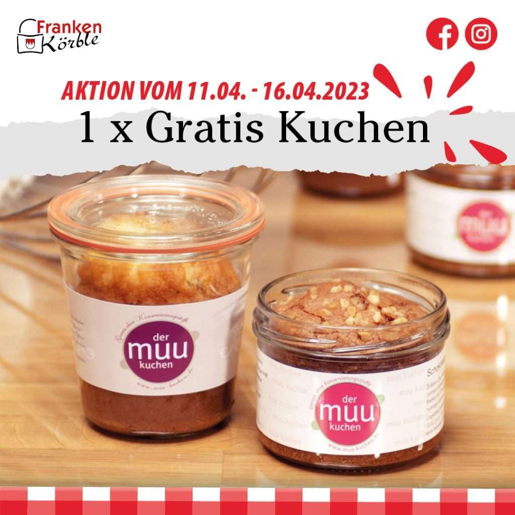 Gratis Kuchen im Glas - bis zum 16.04.2023